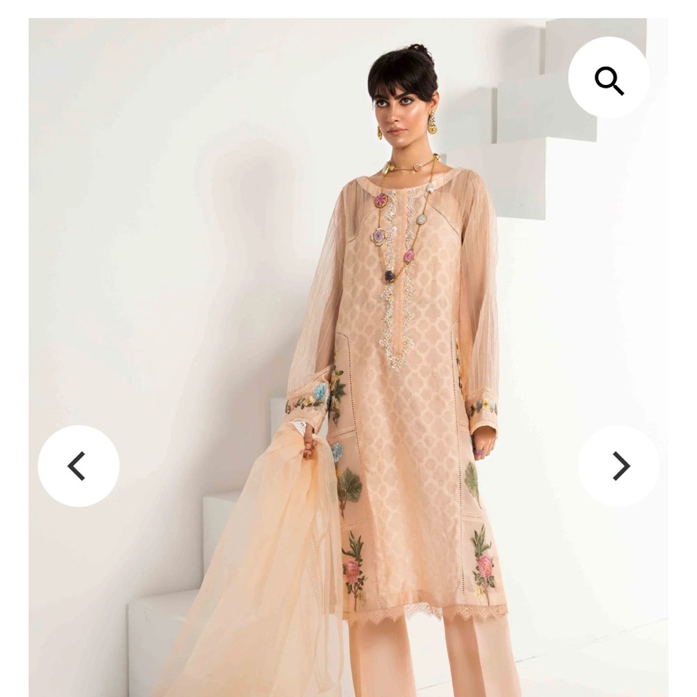 Saira Shakira Luxury Pret Shalwar Kameez Coral